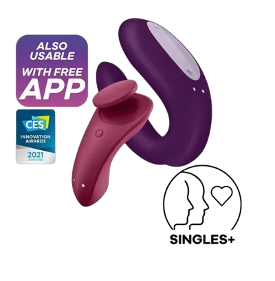 Набор Satisfyer Partner Box 1 (вибратор для пар Double Joy + вибратор в трусики Sexy Secret)