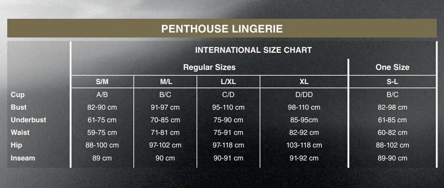 Платье в пол с люрексовой ниткой и стрингами Penthouse - Love on Fire Black S/M