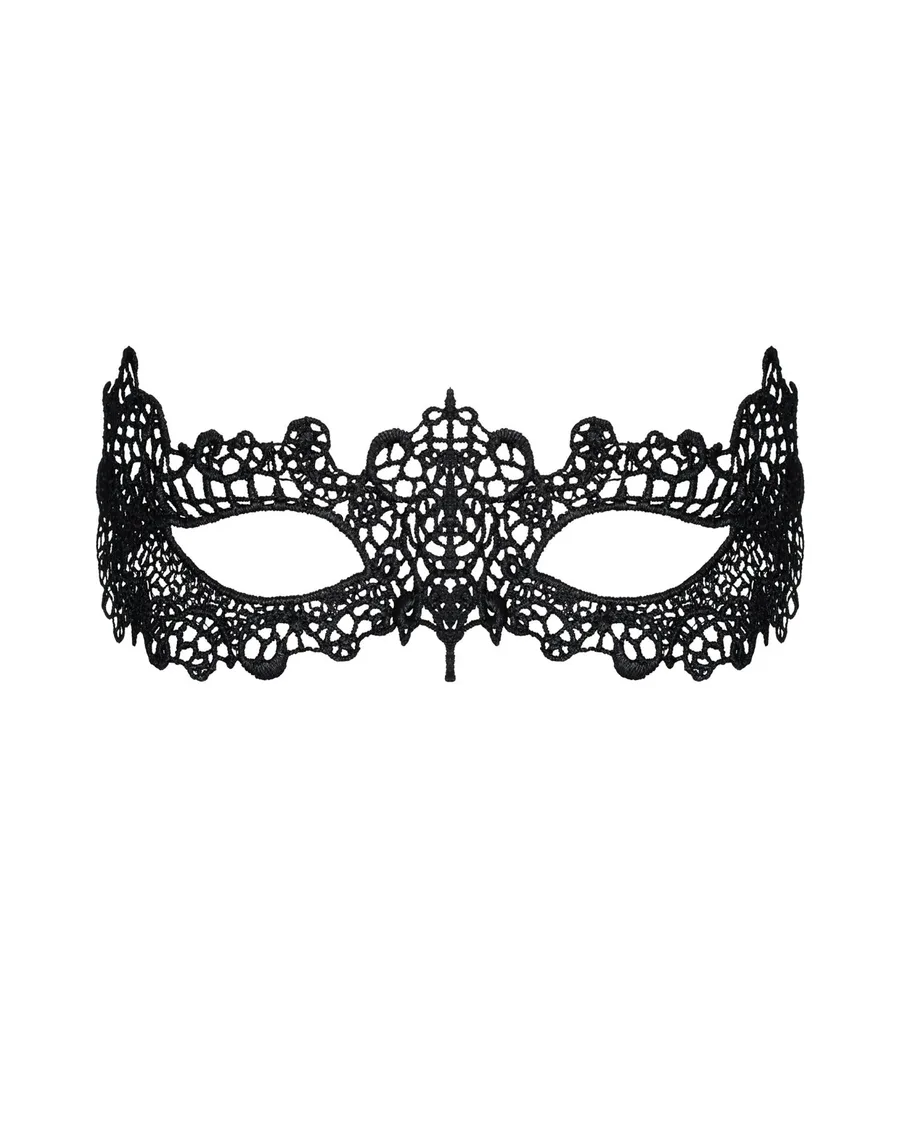 Мереживна маска Obsessive A701 mask, єдиний розмір, чорна
