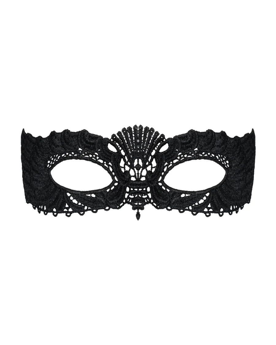Мереживна маска Obsessive A700 mask, єдиний розмір, чорна