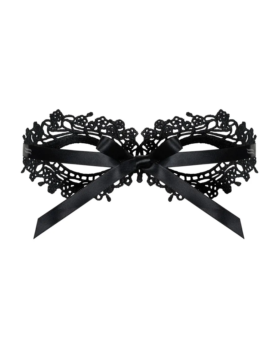 Мереживна маска Obsessive A710 mask, єдиний розмір, чорна