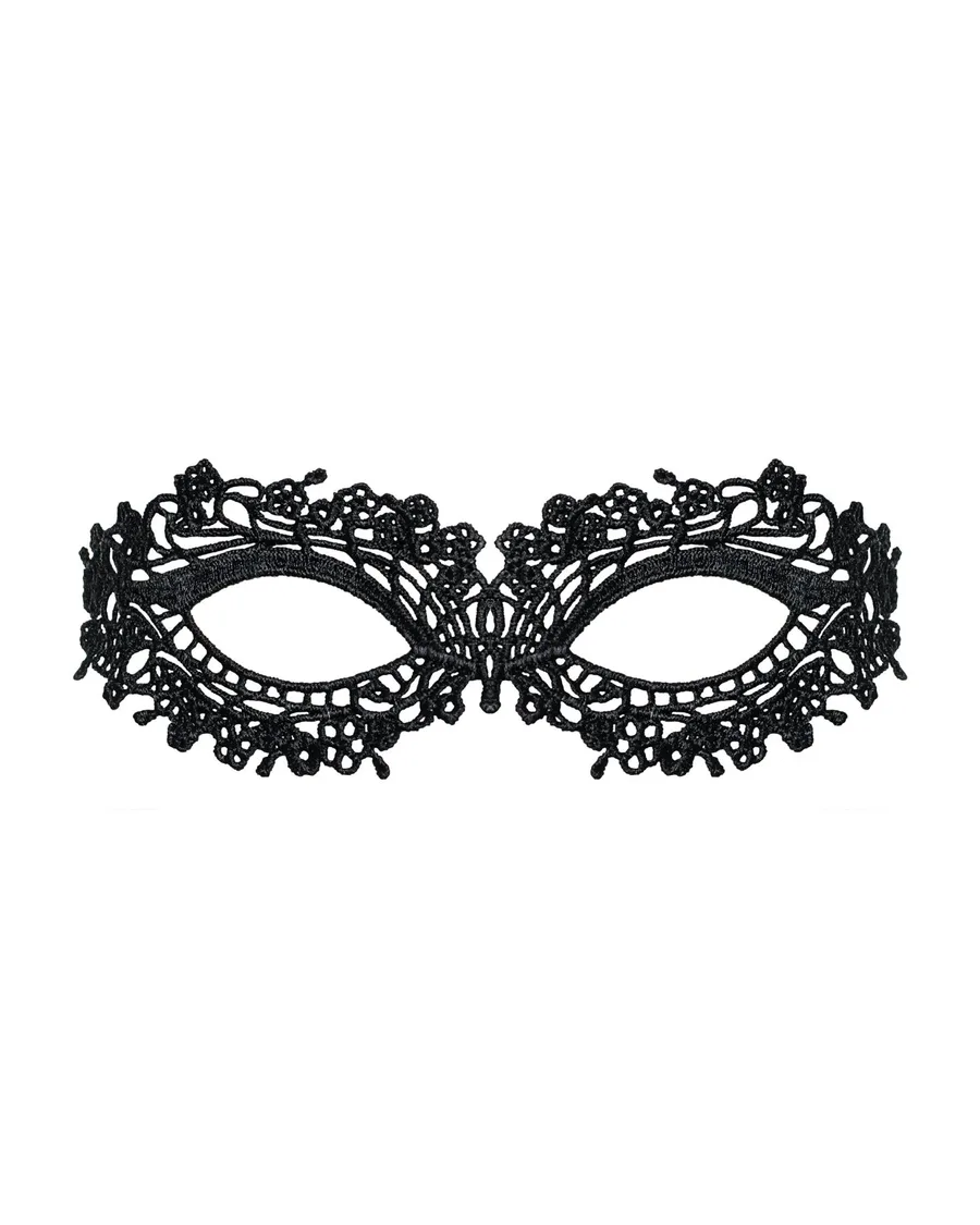 Мереживна маска Obsessive A710 mask, єдиний розмір, чорна
