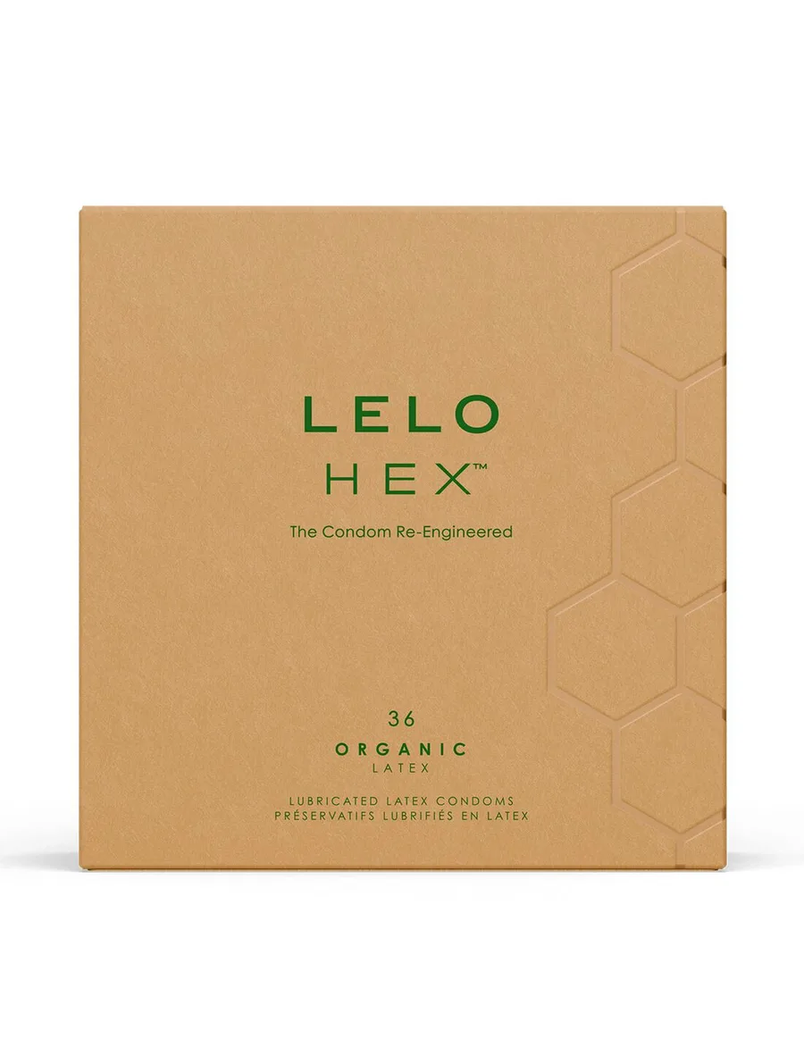 Презервативы LELO HEX Condoms Organic 36 Pack, тонкие и суперпрочные