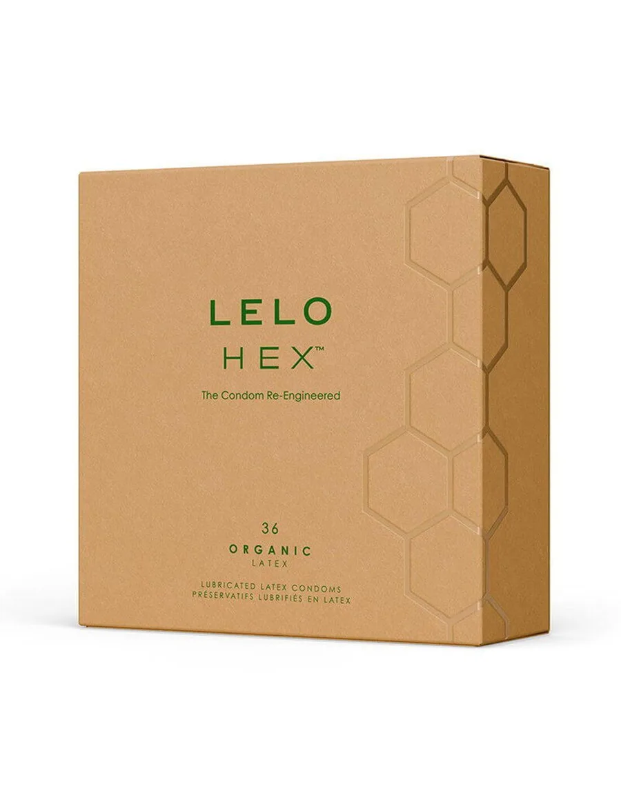 Презервативы LELO HEX Condoms Organic 36 Pack, тонкие и суперпрочные