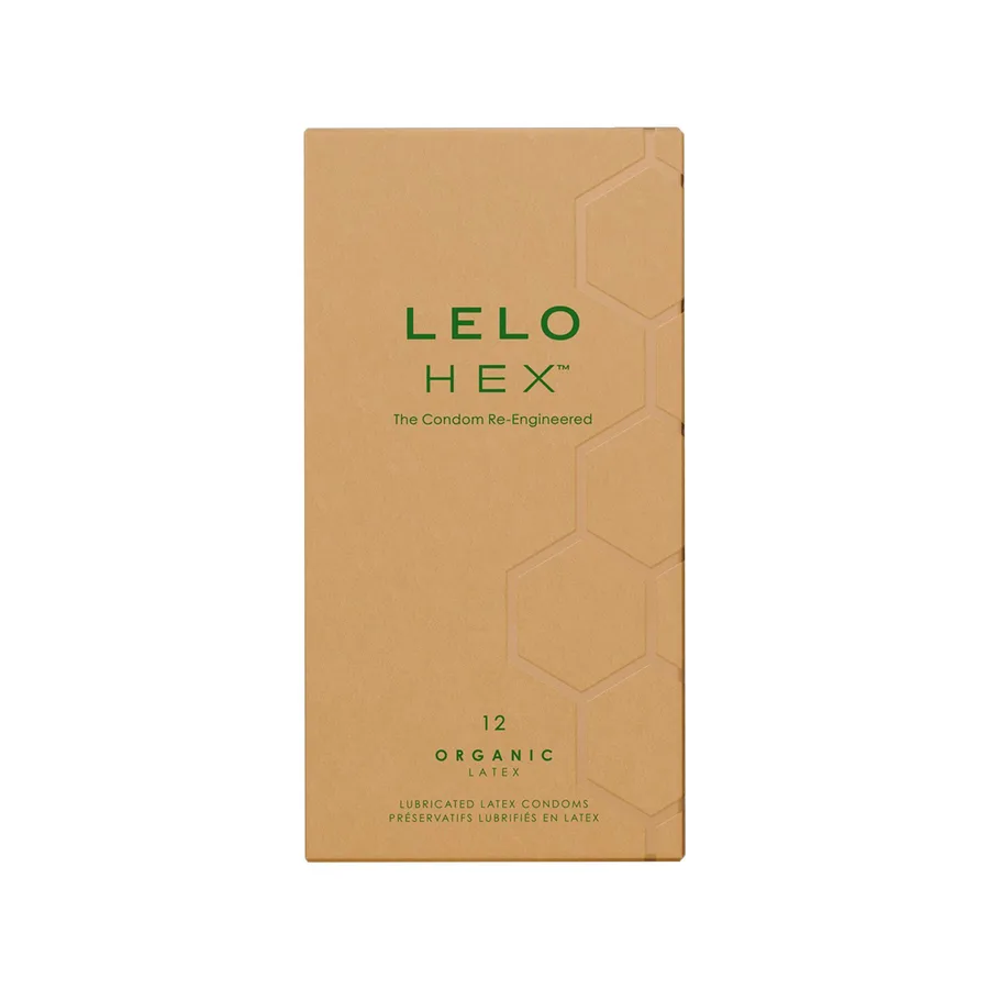 Презервативи LELO HEX Condoms Organic 12 Pack, тонкі та суперміцні