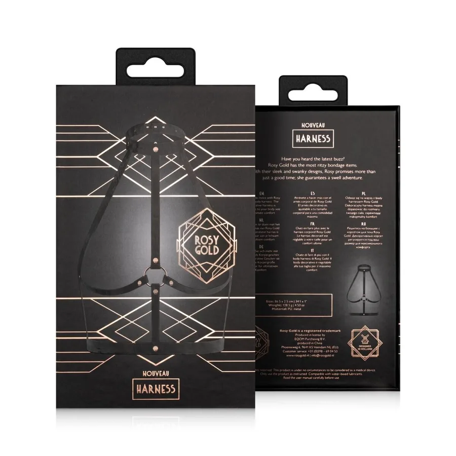 Портупея Rosy Gold - Body Harness - Black