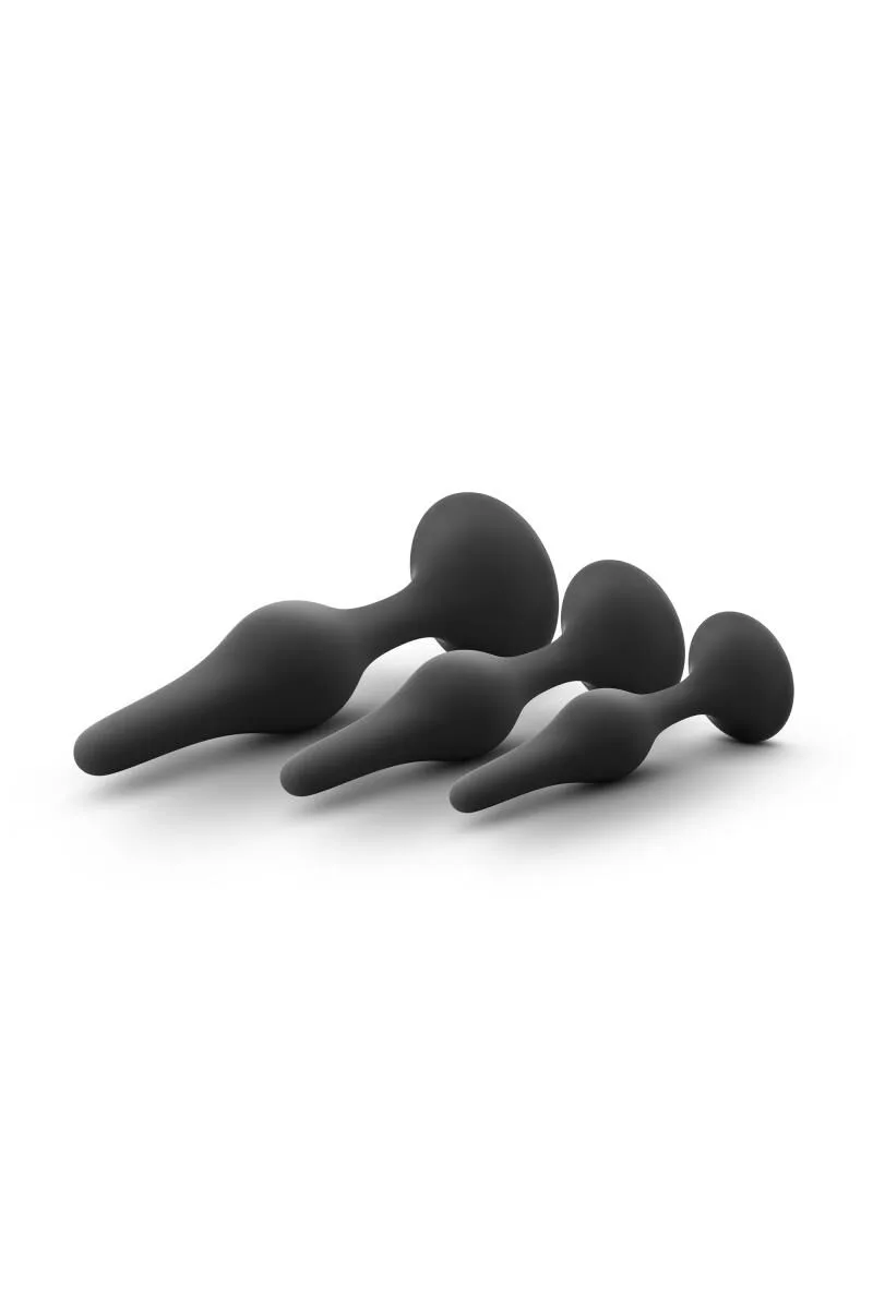 Набір анальних пробок Blush Luxe Beginner Plug Kit Black
