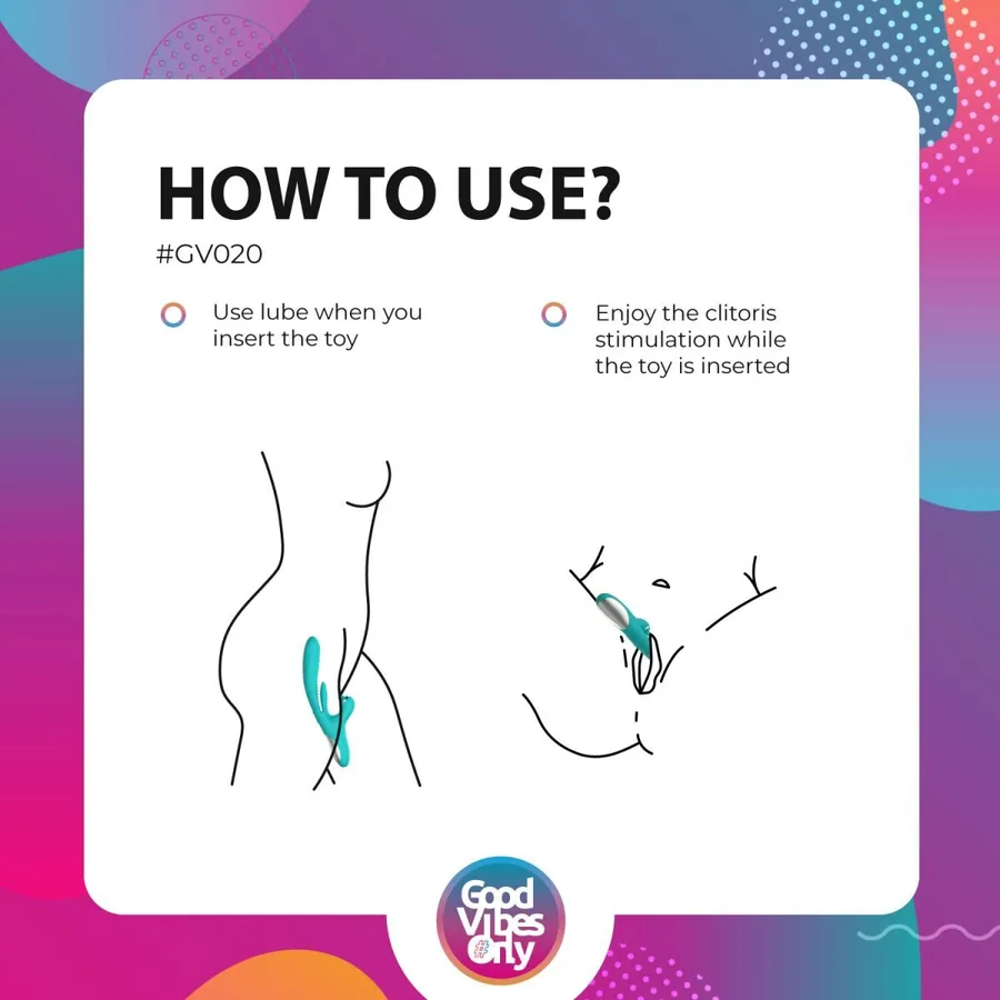 Вібратор-кролик Good Vibes Only - Lisa Thrusting Rabbit Vibrator with G-Spot Stimulator