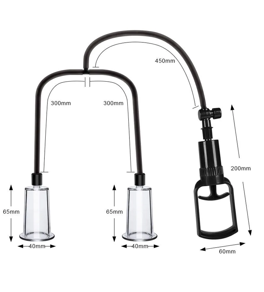 Вакуумная помпа для груди и сосков Men Powerup Passion Pump