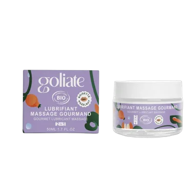 Массажное масло-лубрикант с ароматом и вкусом фундука Goliate Couple Gourmand Noisette 50 мл