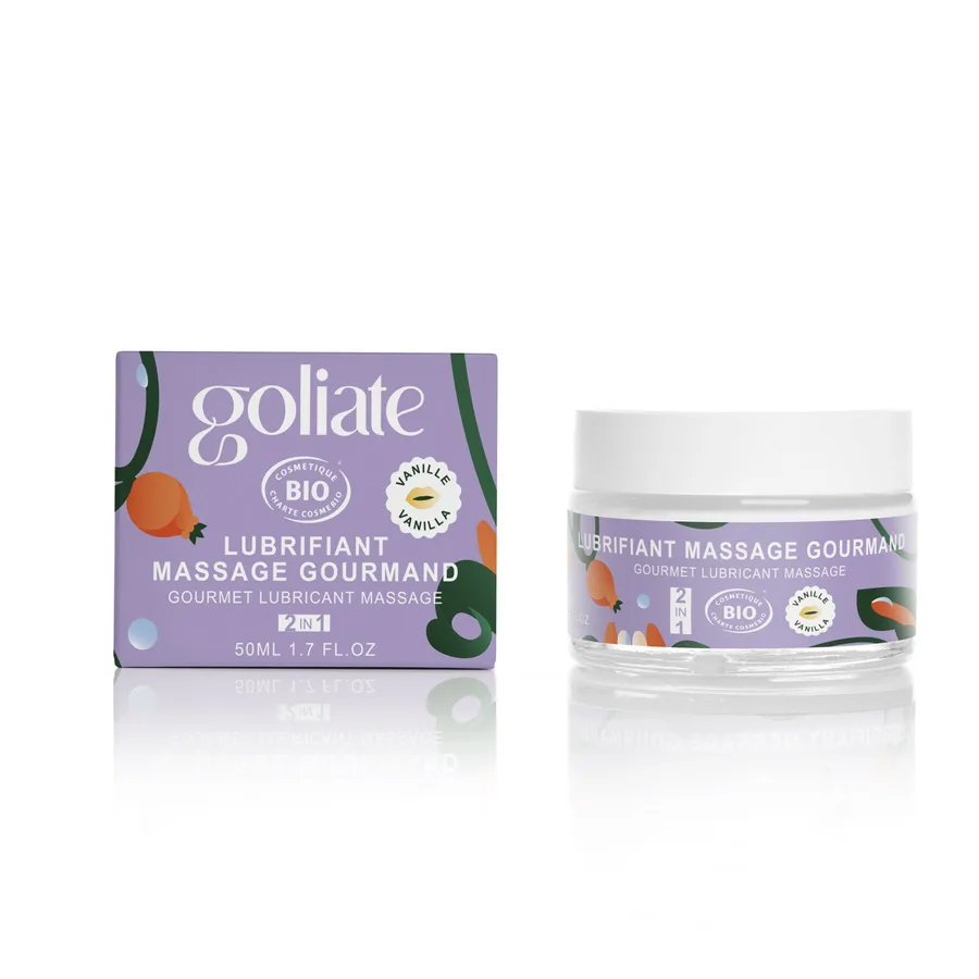 Массажное масло-лубрикант с ароматом и вкусом ванили Goliate Couple Gourmand Vanille 50 мл