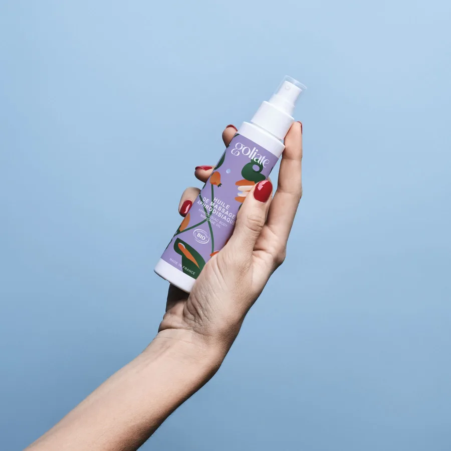 Масажна олія Goliate Huile De Massage Aphrodisiaque 100 мл, органічна, зігрівальний ефект