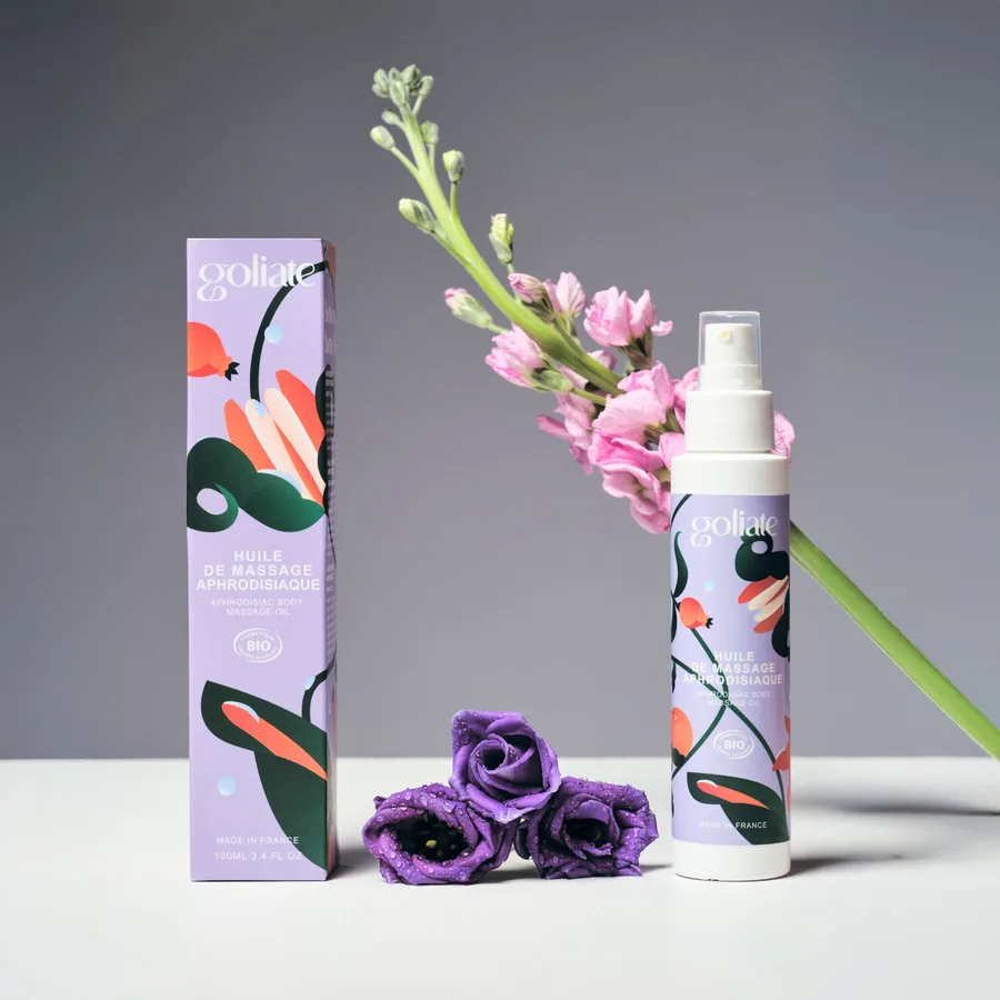 Масажна олія Goliate Huile De Massage Aphrodisiaque 100 мл, органічна, зігрівальний ефект