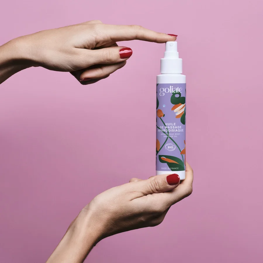 Масажна олія Goliate Huile De Massage Aphrodisiaque 100 мл, органічна, зігрівальний ефект