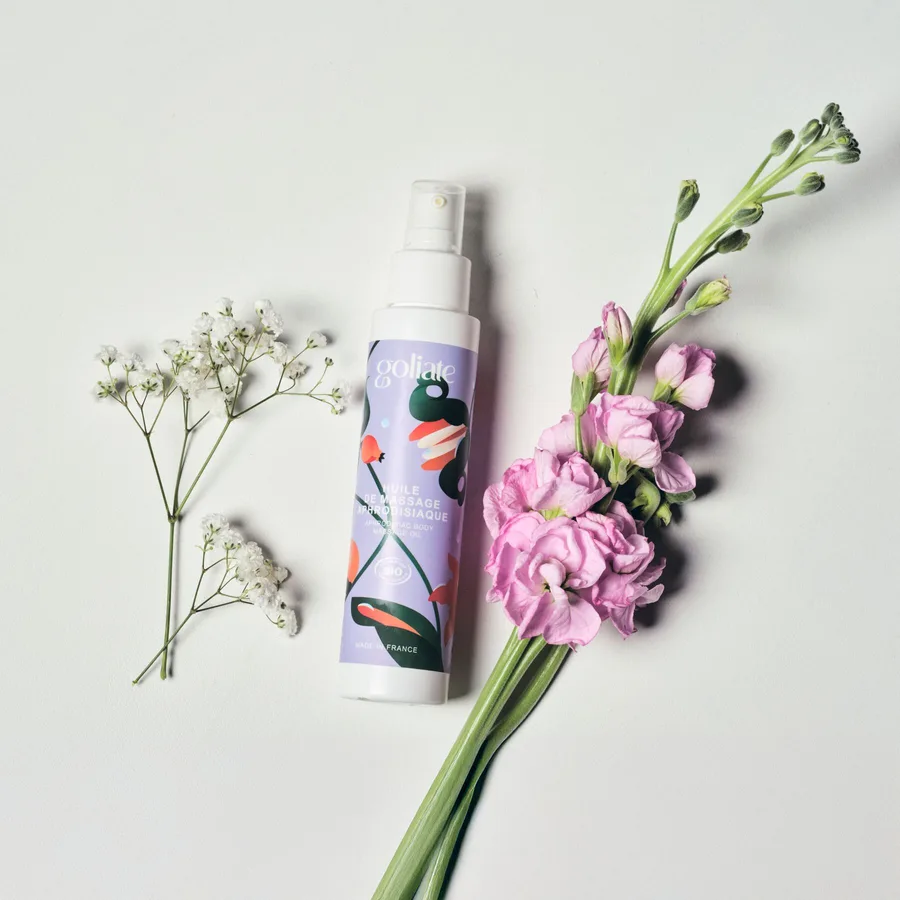 Масажна олія Goliate Huile De Massage Aphrodisiaque 100 мл, органічна, зігрівальний ефект