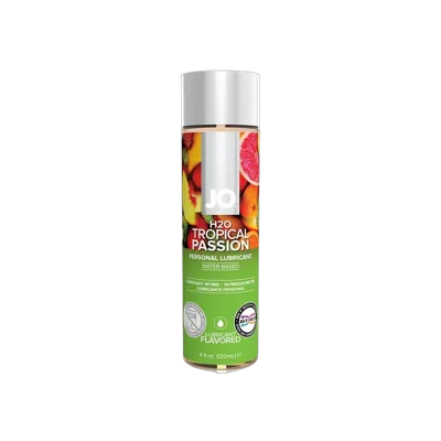 Змазка на водній основі JO H2O — Tropical Passion (120 мл) без цукру, рослинний гліцерин