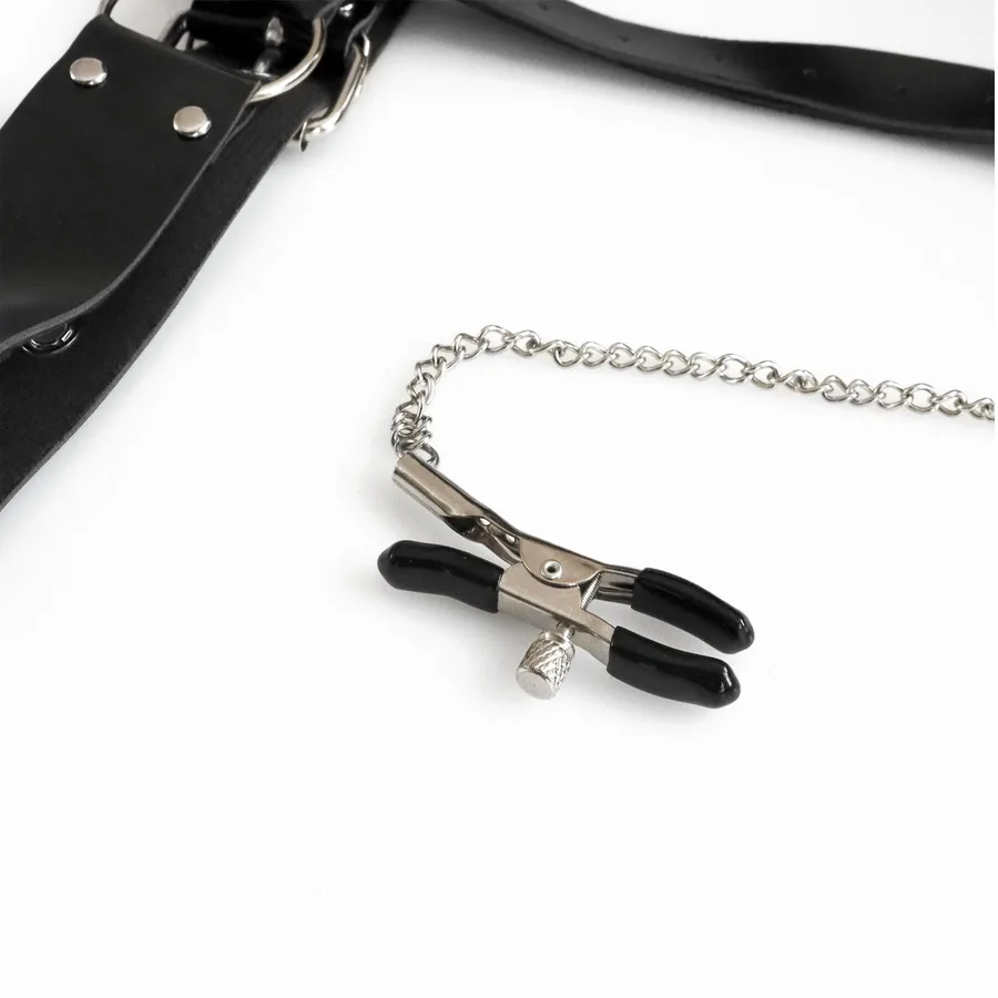 Бондажний набір з металевим анальним гаком Art of Sex Beatrice Bondage set with anal hook № 3