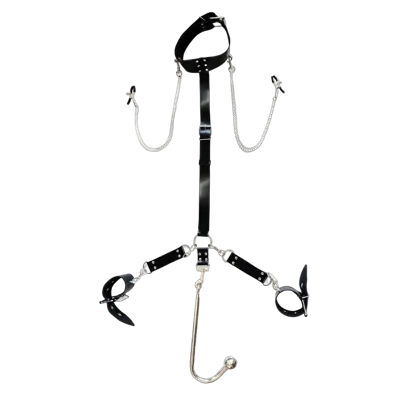 Бондажный набор с металлическим анальным крюком Art of Sex Beatrice Bondage set with anal hook № 2
