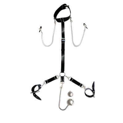 Бондажный набор с металлическим анальным крюком Art of Sex Beatrice Bondage set with anal hook № 4