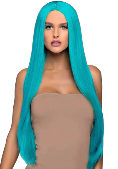Парик Leg Avenue 33″ Long straight center part wig turquoise