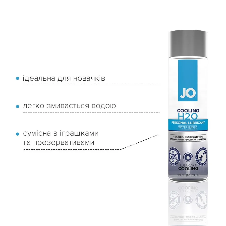 Охлаждающая смазка на водной основе JO H2O COOLING (120 мл) с ментолом, растительный глицерин