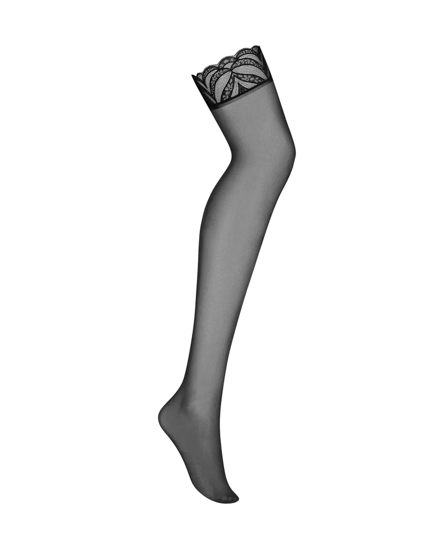 Чулки Obsessive Lecille stockings S/M
