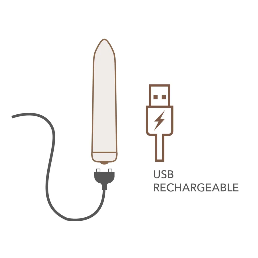 Вибропуля Rocks Off Bullet Golden Rose 16 Settings