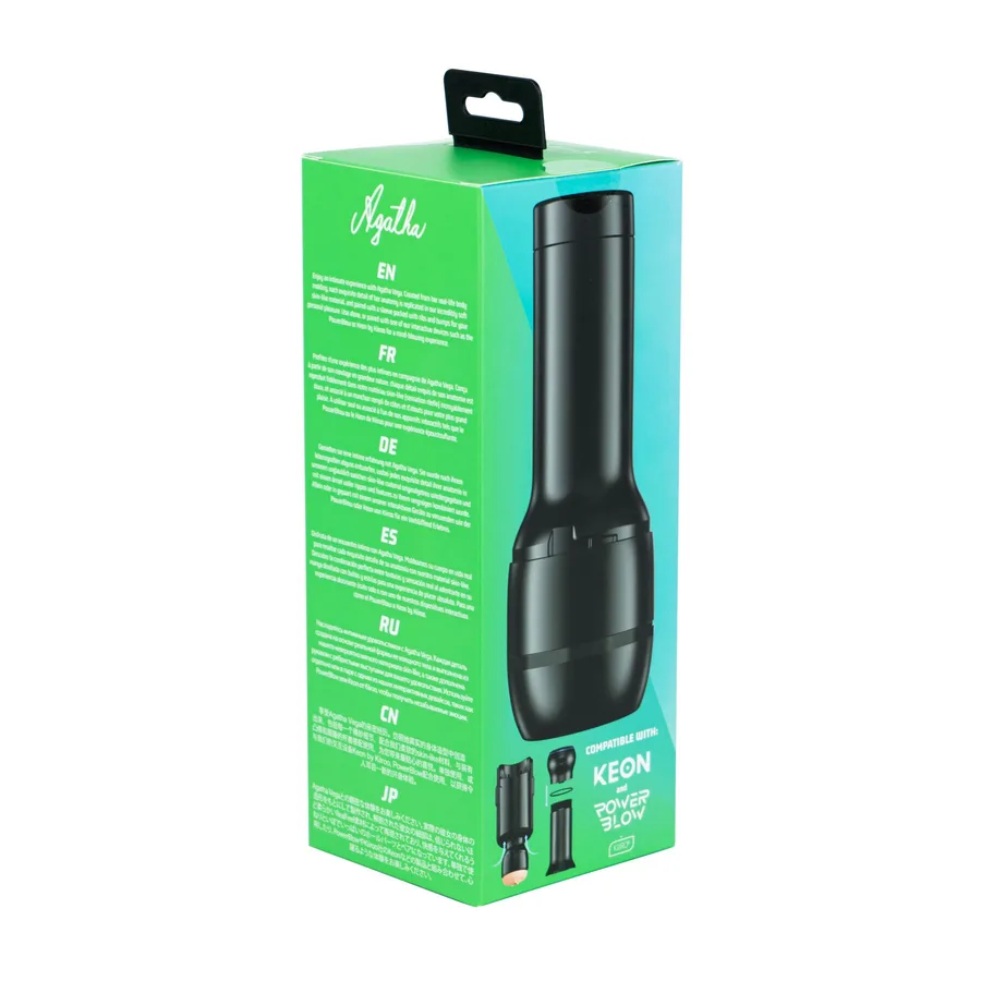 Мастурбатор Kiiroo Feel Agatha Vega PBC, совместимый с PowerBlow и Keon