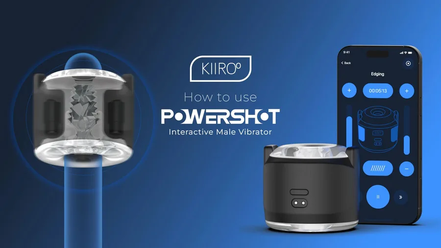 Інтерактивний мастурбатор 2в1 з вібрацією KIIROO PowerShot, компактний, 2 вібромотори