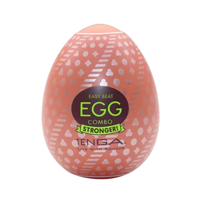 Мастурбатор-яйце Tenga Egg Combo, щільний TPE, пробник лубриканту 5 мл