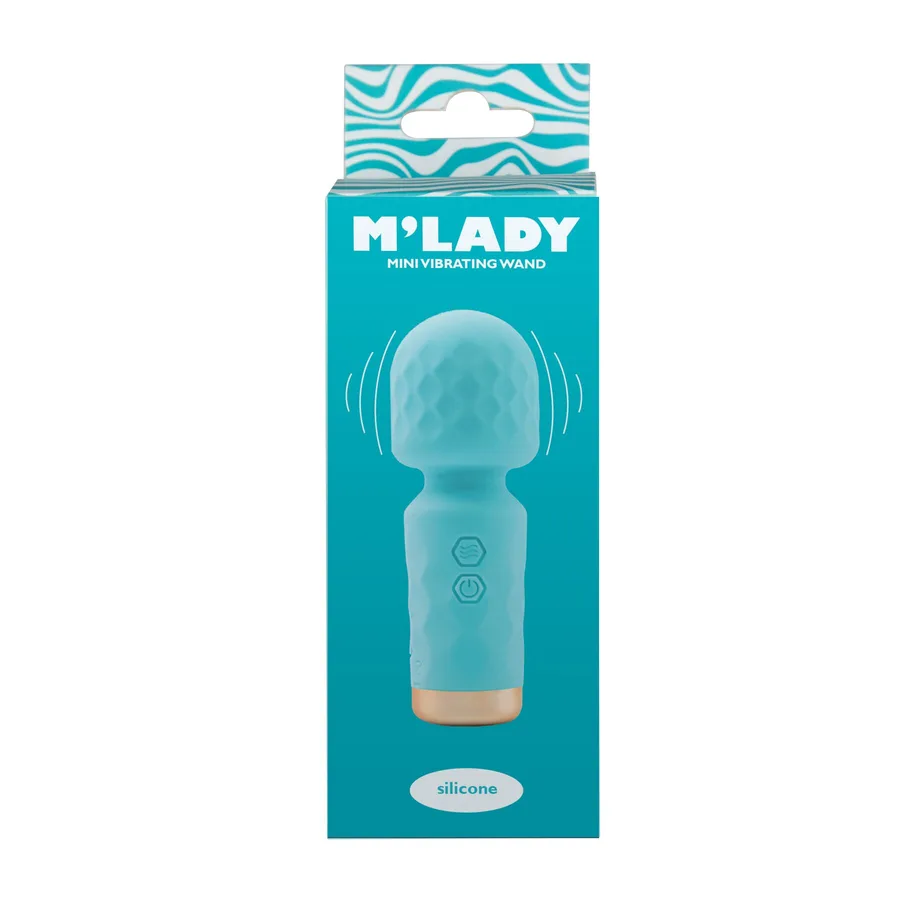 Вібромасажер M’Lady Mini Vibrating Wand Teal