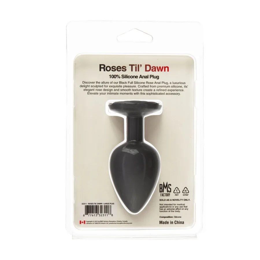Анальная пробка BMS Roses Til’ Dawn Silicone Anal Plug Large