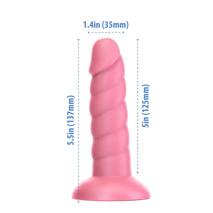 Фаллоимитатор Fantasy by Addiction Unicorn Dildo 5.5” Pink, вибропуля в подарок