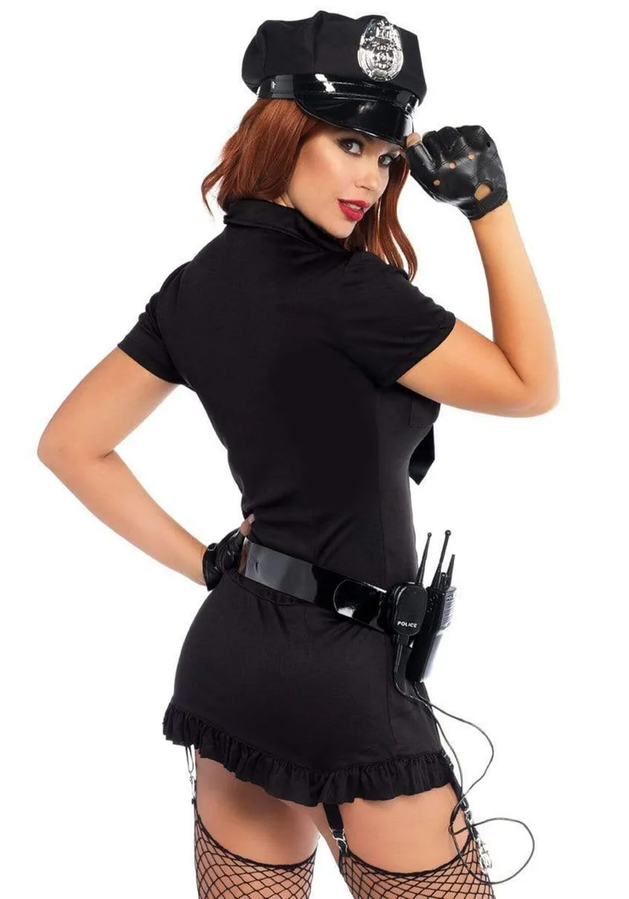 Эротический костюм полицейской Leg Avenue Dirty Cop S/M, 6 предметов