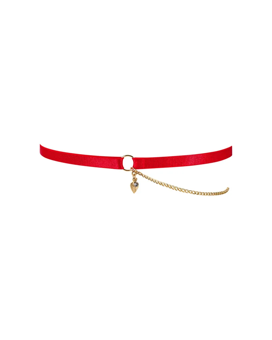 Гартер Obsessive Ingridia garter O/S, красный