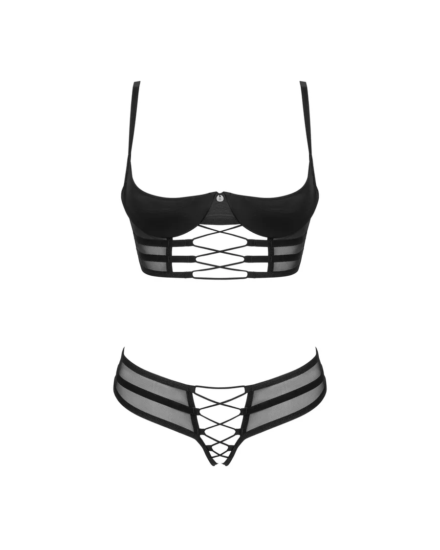 Комплект Obsessive Roxelia 2-pcs crotchless set XL/2XL