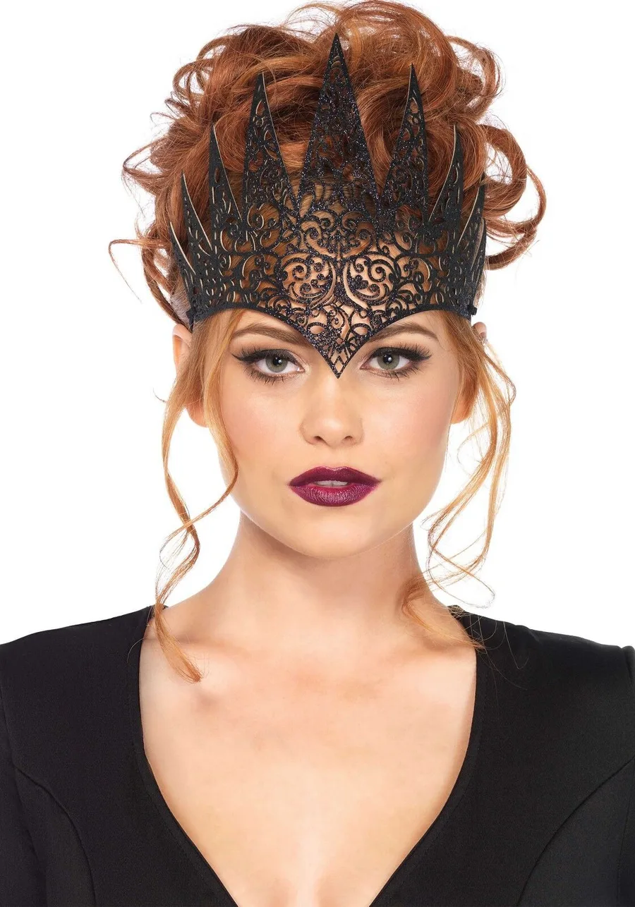 Широкая корона Leg Avenue Die Cut Royal Crown, черная
