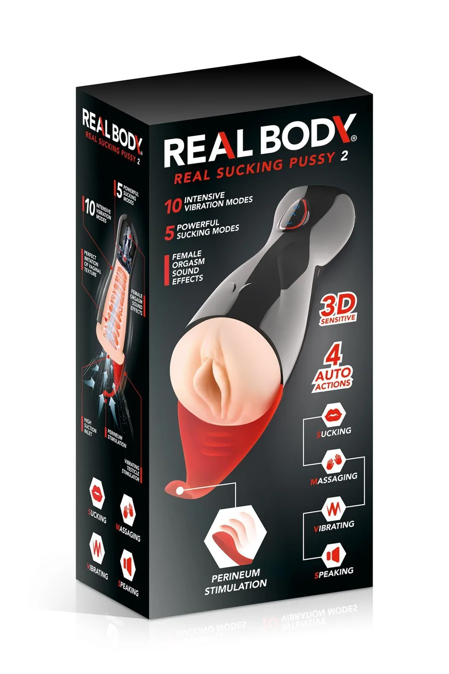 Мастурбатор вагина Real Body - Real Sucking Pussy 2 (мятая упаковка!!!)