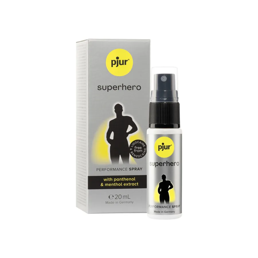 Спрей-пролонгатор pjur Superhero Performance Spray 20 мл, всотується в шкіру, природні компоненти
