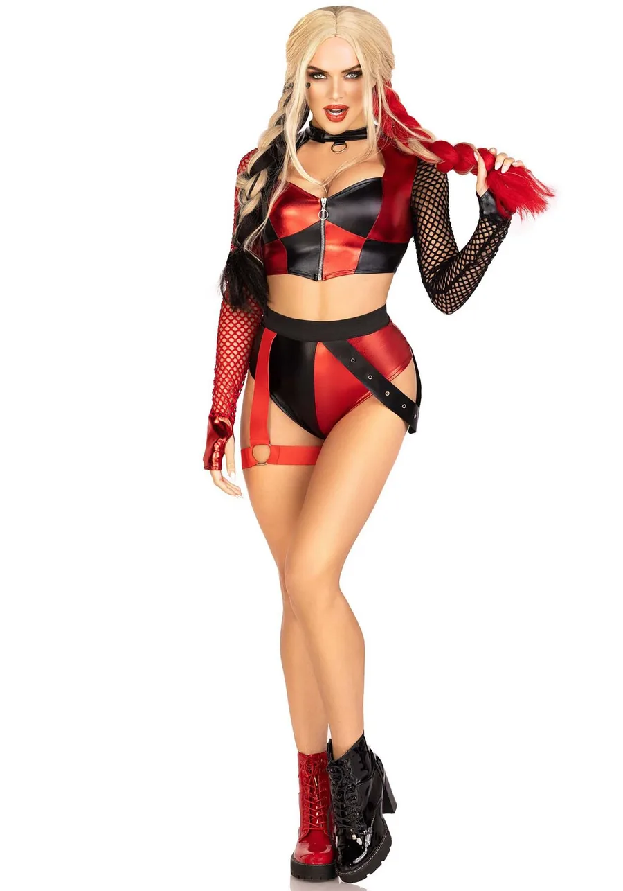 Эротический костюм Leg Avenue Crime Spree Sweetie Costume XS, топ, шорты
