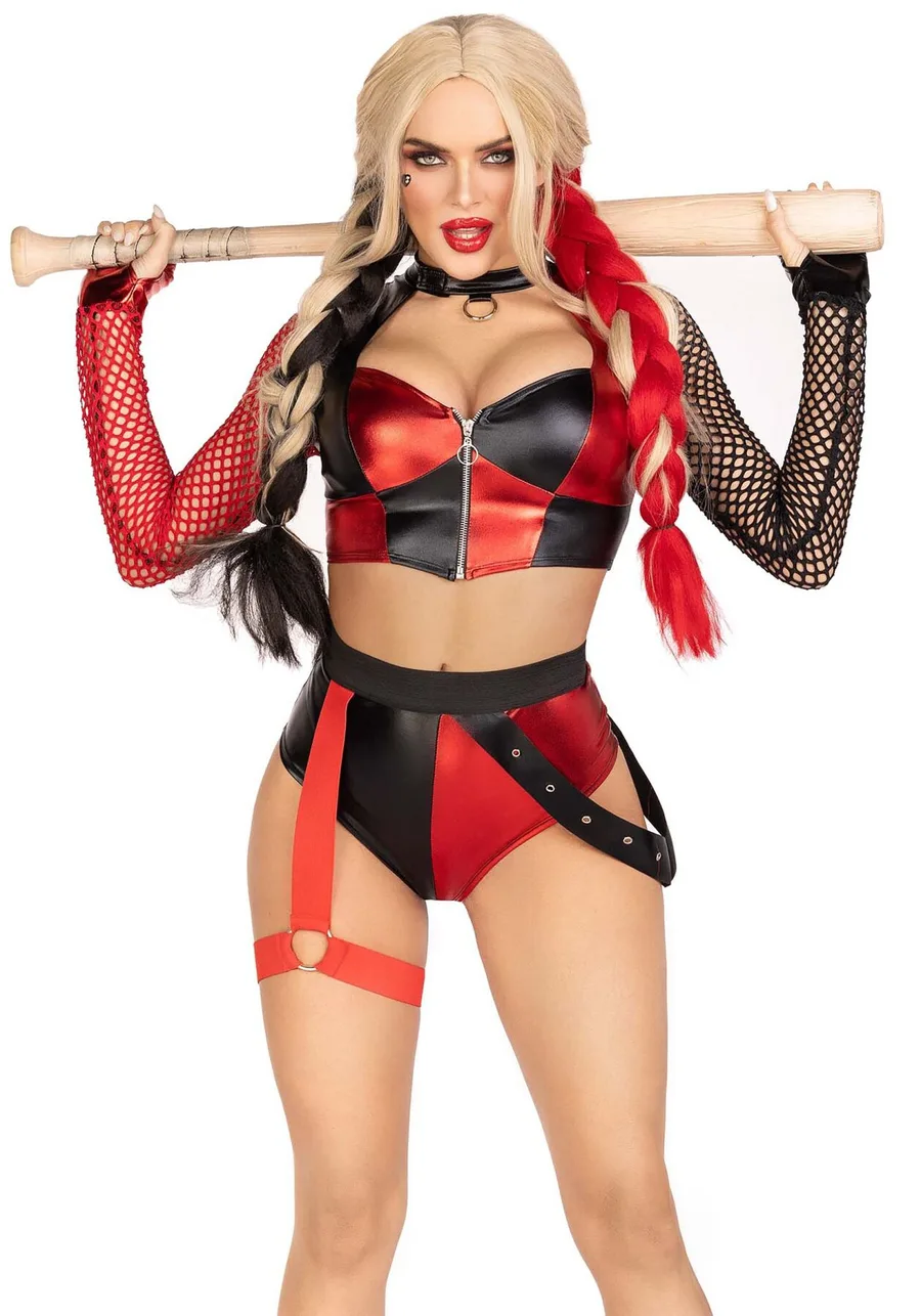 Эротический костюм Leg Avenue Crime Spree Sweetie Costume S, топ, шорты