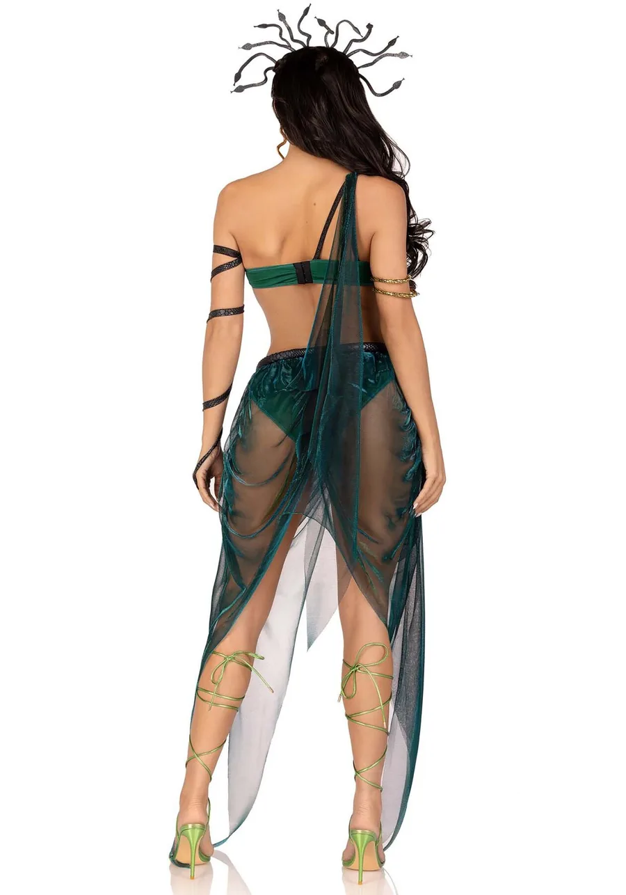 Эротический костюм Медузы Горгоны Leg Avenue Medusa Costume M, топ, юбка, нарукавники, украшения
