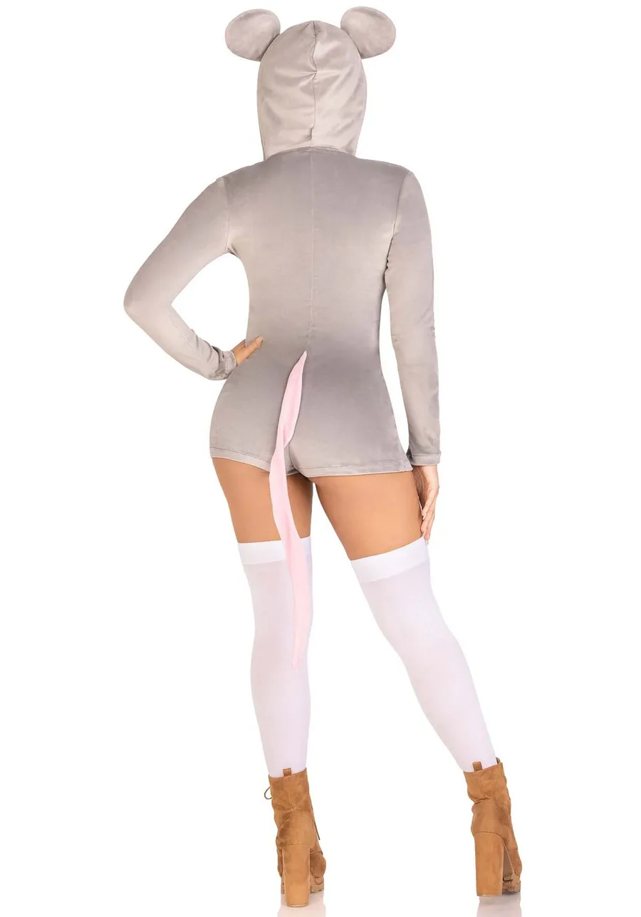 Комбинезон-костюм мышки Leg Avenue Comfy Mouse XS, с капюшоном