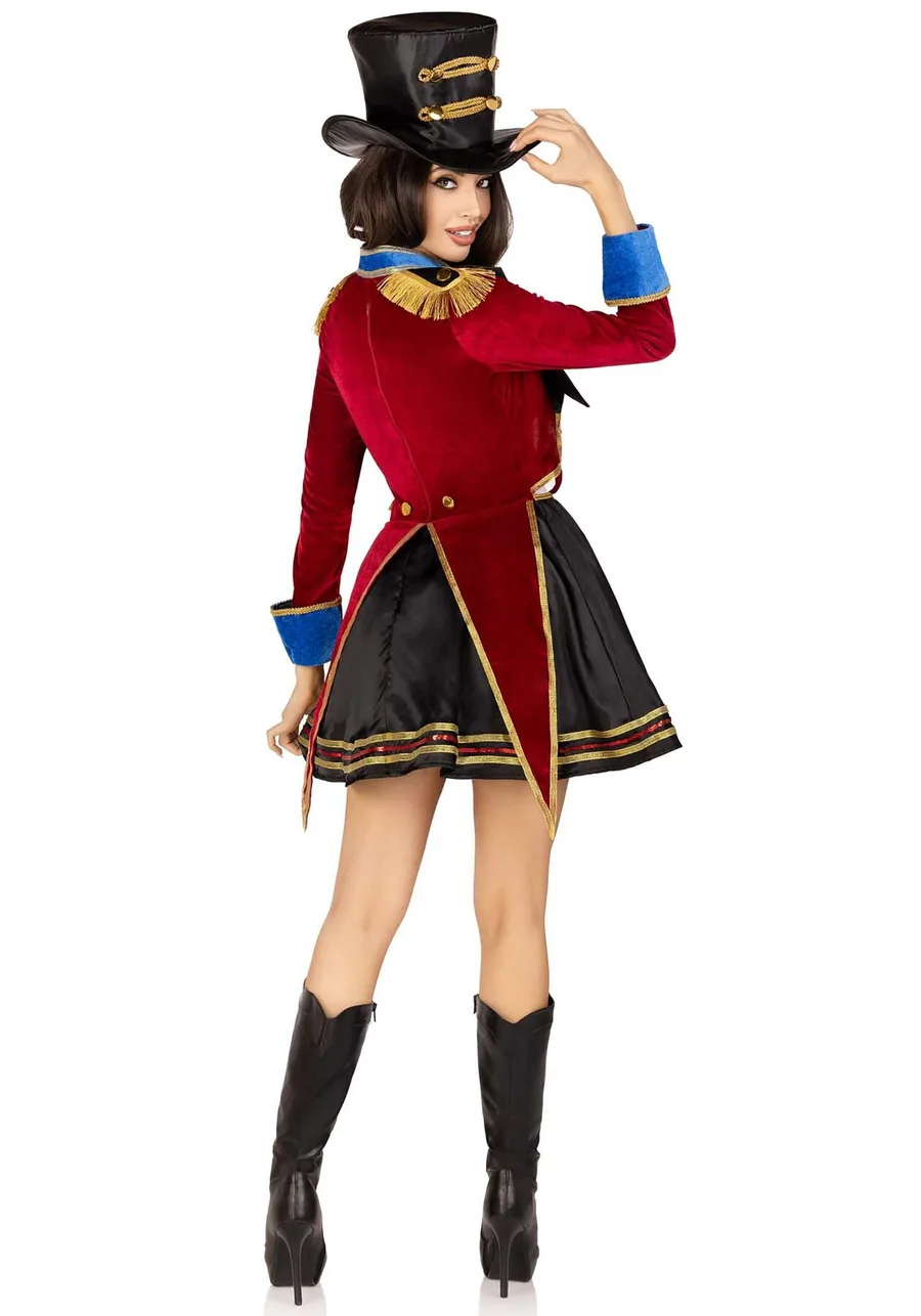 Костюм дрессировщицы Leg Avenue Classic Ringmaster Costume S, платье, шляпа