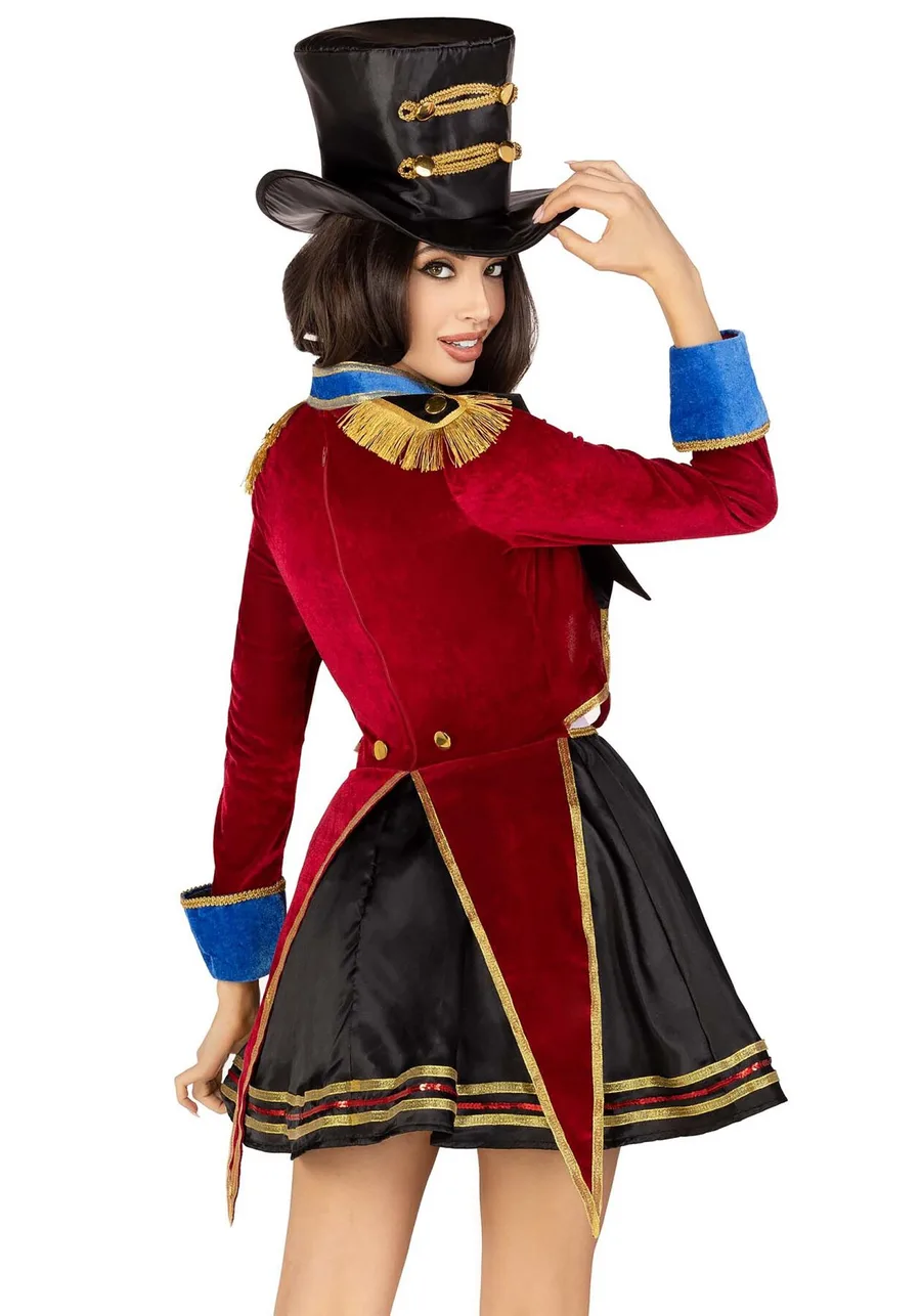 Костюм дрессировщицы Leg Avenue Classic Ringmaster Costume S, платье, шляпа