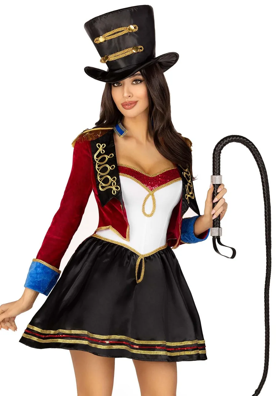 Костюм дрессировщицы Leg Avenue Classic Ringmaster Costume M, платье, шляпа