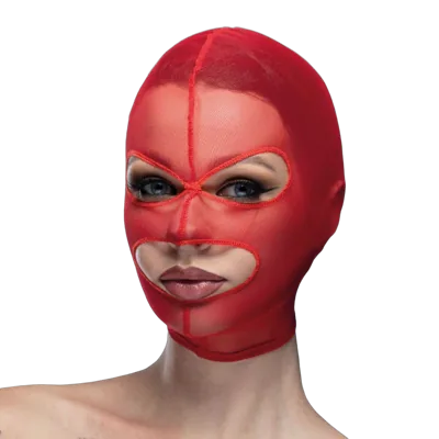Маска сітка з відкритим ротом та очима Feral Feelings - Mask Red