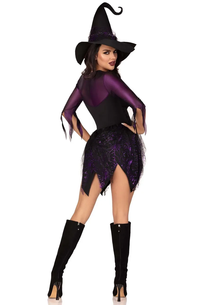 Костюм відьми Leg Avenue Mystical Witch M, сукня, капелюх