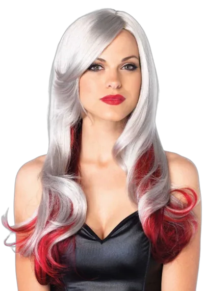 Leg Avenue Allure Multi Color Wig Grey/Red