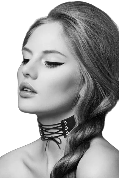 Чокер зі шнурівкою Bijoux Pour Toi - LACET, екошкіра